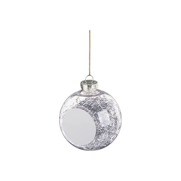 SDC8-SV Christmas transparent ornament ektiposi online
